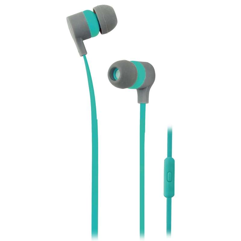 Polaroid Tangle Free Earphones - Turquoise