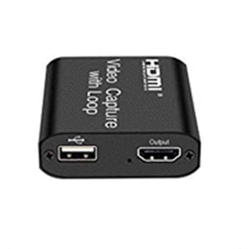 HDMI Video Capture Card with Loop Out USB 2.0 Capture Card for Live Streaming Broadcasting Video Rec