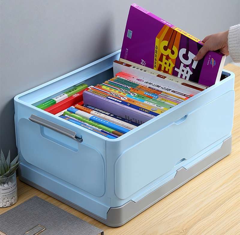 Foldable Storage Clip Boxes - Large - Blue