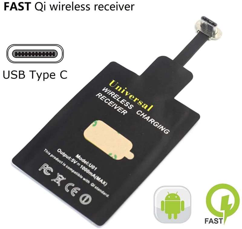 Universal USB Type-C Fast Charging Wireless Charger Adapter