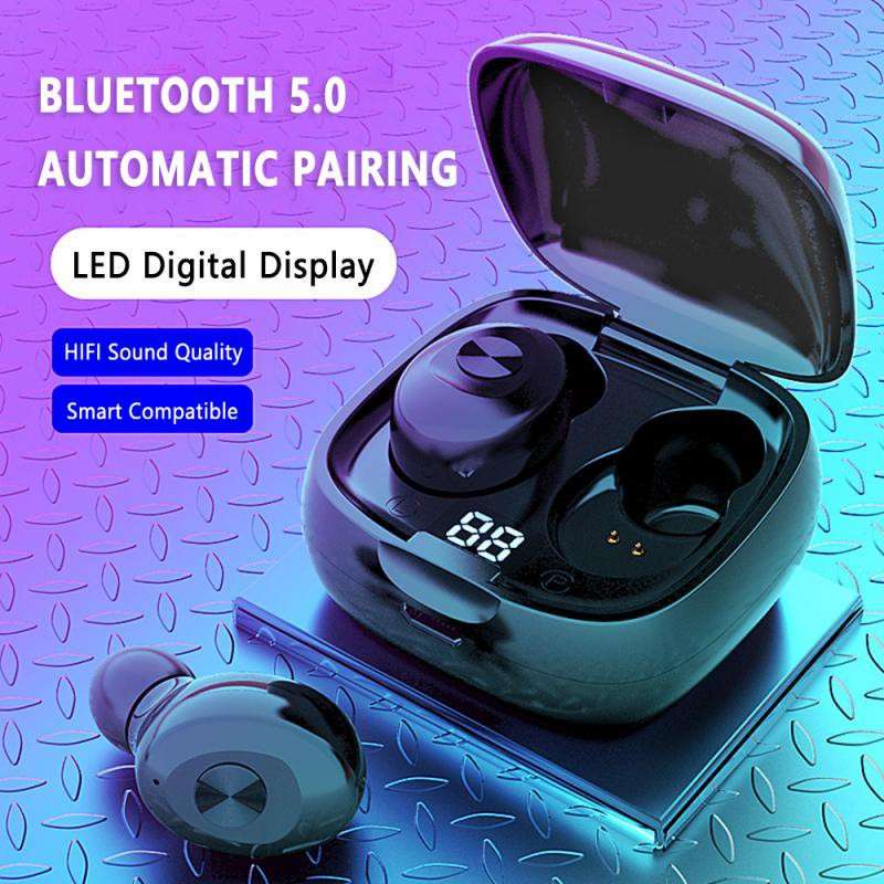 XG8 Bluetooth 5.0 Wireless Earbuds with Wireless Charging Case - Baby Pink
