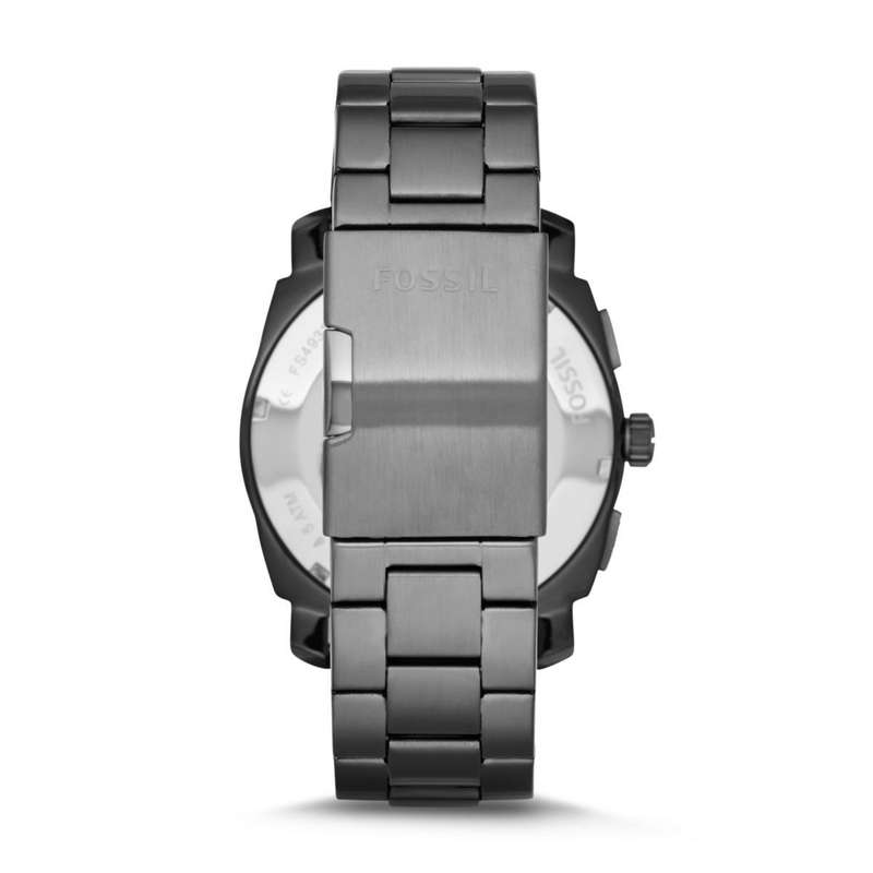 Fossil Men`s Machine Smoke Round Stainless Steel Watch