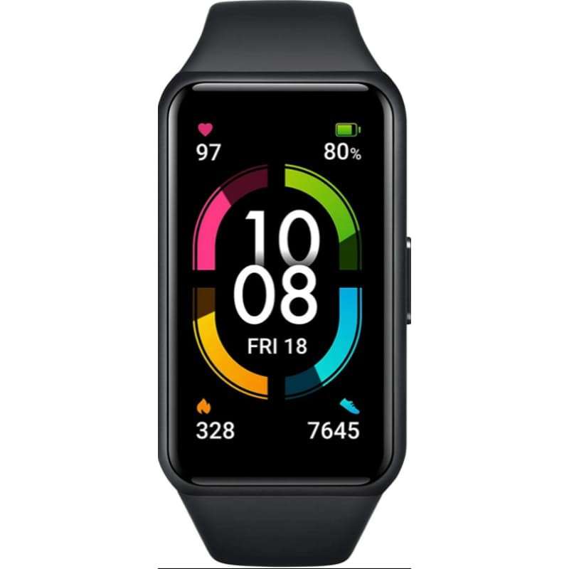 Honor Band 6 Smart Watch Wristband with Blood Oxygen Monitor - Black
