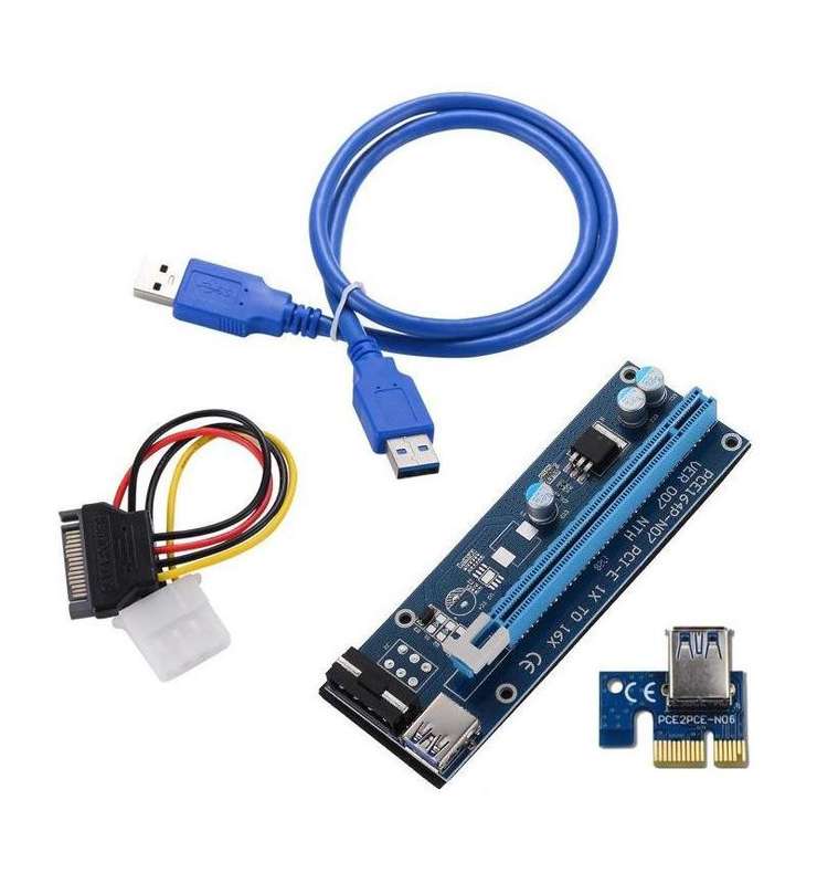 PCIE PCI-e Riser Card Cable Vertical Mount