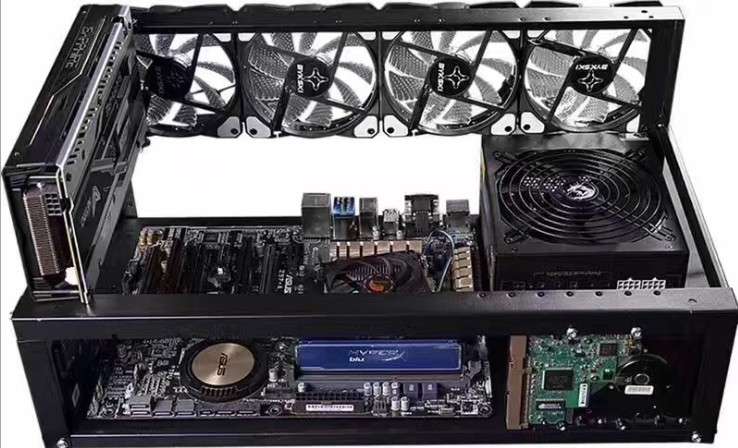 Mining Case Rig Frame (up to 6/8 GPU) for ETH/ETC/ZEC/BTC/Bitcoin/Ethereum/Dogecoin