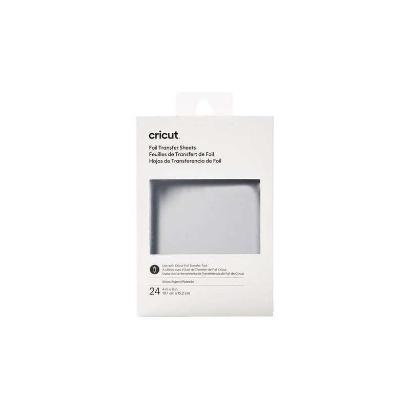 Cricut 2008713 Transfer Foil Sheets 10x15cm 24 Sheets - Silver