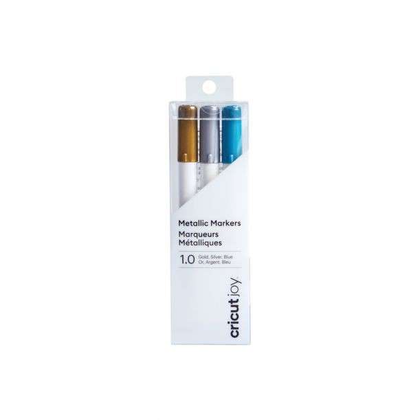Cricut 2008071 Joy Medium Point Markers 3-pack - Gold/Silver/Blue