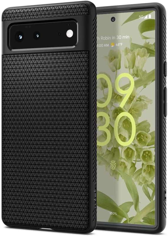 Spigen Liquid Air Armor Designed for Google Pixel 6 Case (2021) - Matte Black