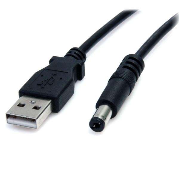 USB male to DC 5.5X2.1mm cable - 80cm