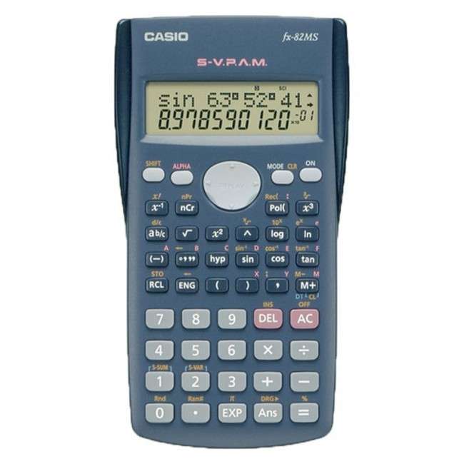 Casio  FX82MS  Black  Scientific Calculator