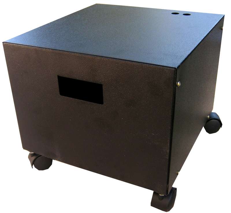12V Steel Battery Cabinet with wheels - Dual Battery (no branding)