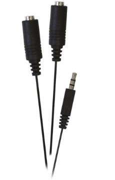 Jivo JI-1855 Audio Splitter - Black