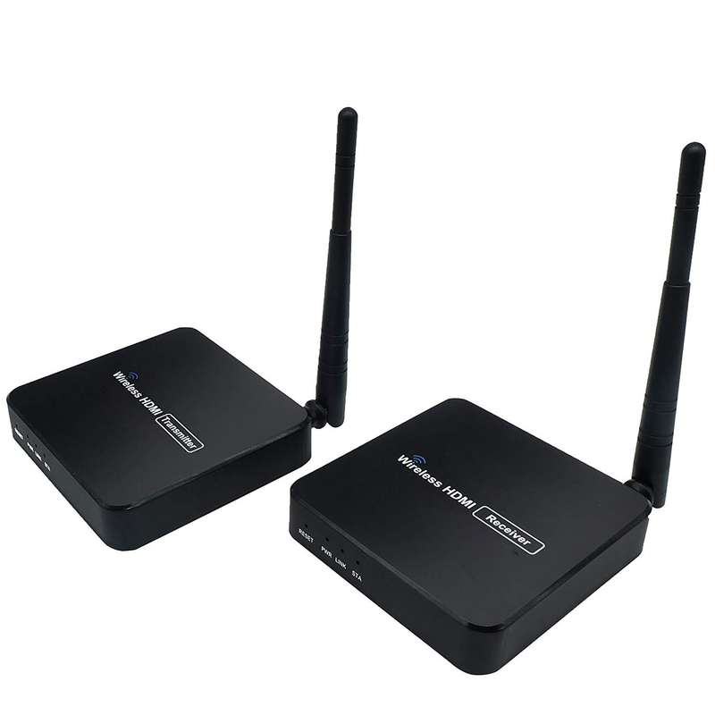 Wireless HDMI Extender Transmitter + Receiver Kit (Up to 50M) with IR Remote Control (5GHz)