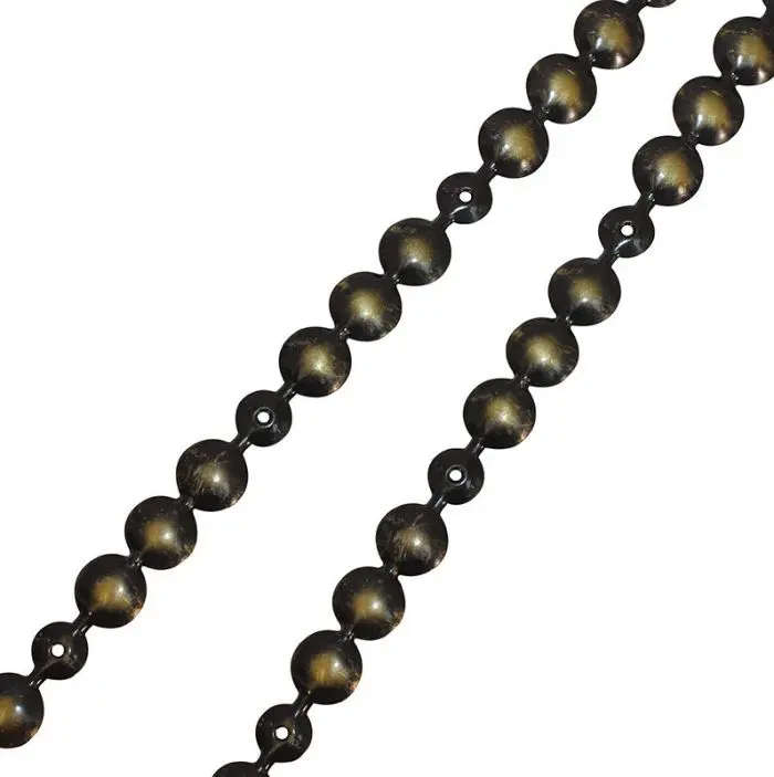 Nail Head Strip, Antique Brass, 16mm x 1m (Pack of 2)