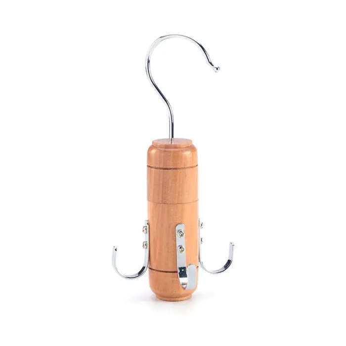 Belt Hanger, Wood, 4 Hook