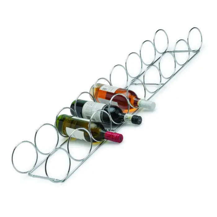 9 Bottle Ring Holder, Chrome Plated