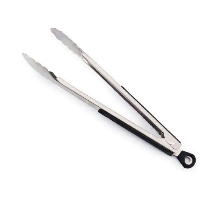 Tongs, Stainless Steel, Non-Slip Handle, 300mm (Pack of 2)