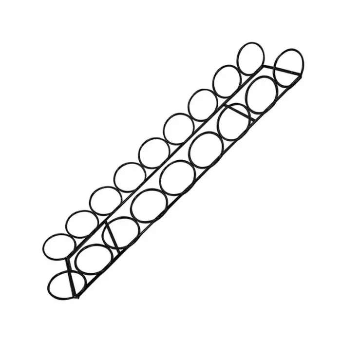 9 Bottle Ring Holder, Black
