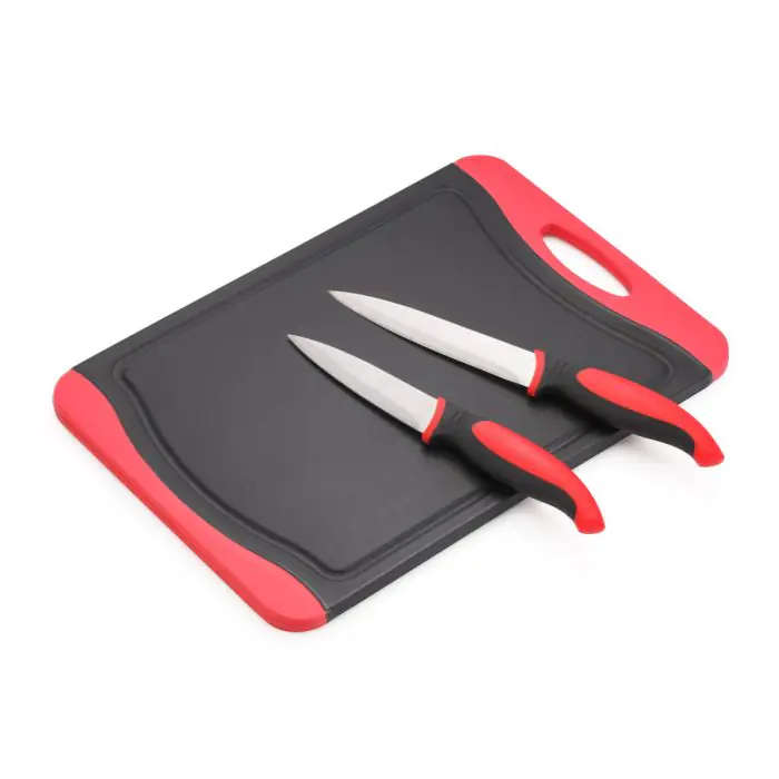 Cutting Board & Knife Set, 3 Pieces