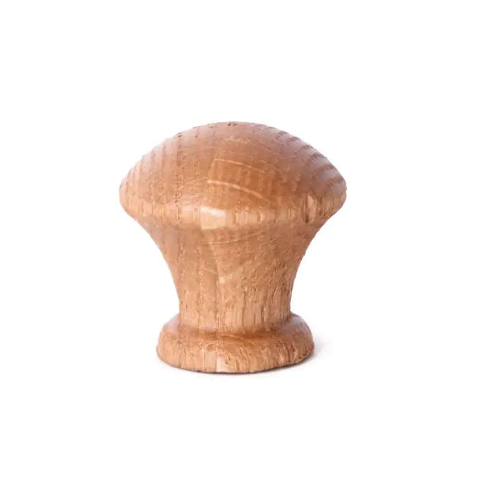 Vase Knob, Lacquered Oak, 43mm (Pack of 10)