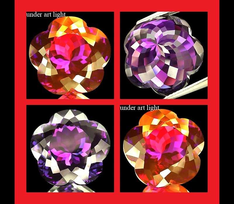 Amethyst [Uruguay] - Faceted Flower Shape - 22.16cts