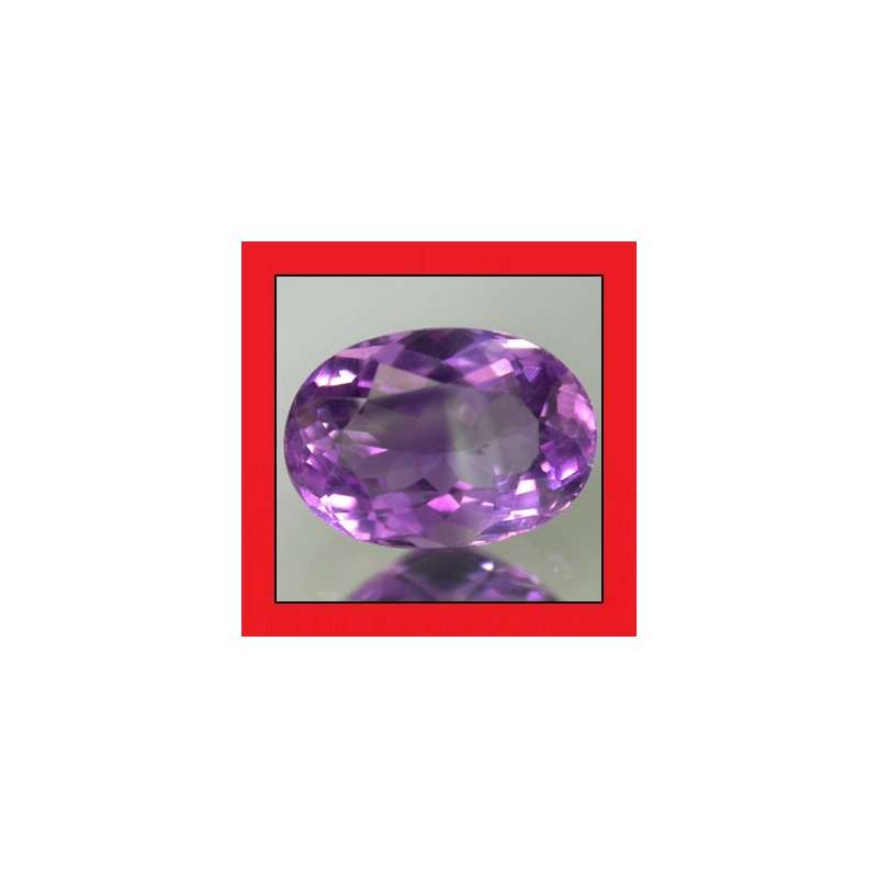 AMETHYST - PURPLE OVAL FACET - 7.17cts