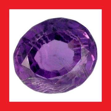 AMETHYST - NICE PURPLE OVAL FACET - 6.81cts
