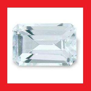 AQUAMARINE - AQUA BLUE OCTAGON FACET - 0.49cts