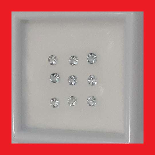 Aquamarine [Africa] - Faceted Round Shape - 0.09cts