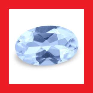 AQUAMARINE - VIBRANT BRIGHT BLUE OVAL FACET - 0.265cts