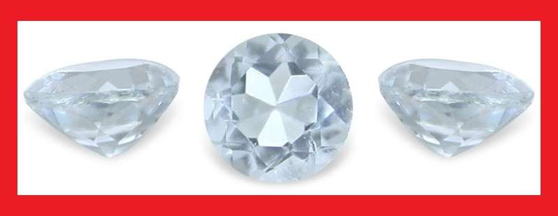 AQUAMARINE - VIBRANT BLUE ROUND CUT - 0.18cts