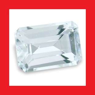 Aquamarine [Africa] - Faceted Rectangle Shape - 0.23cts