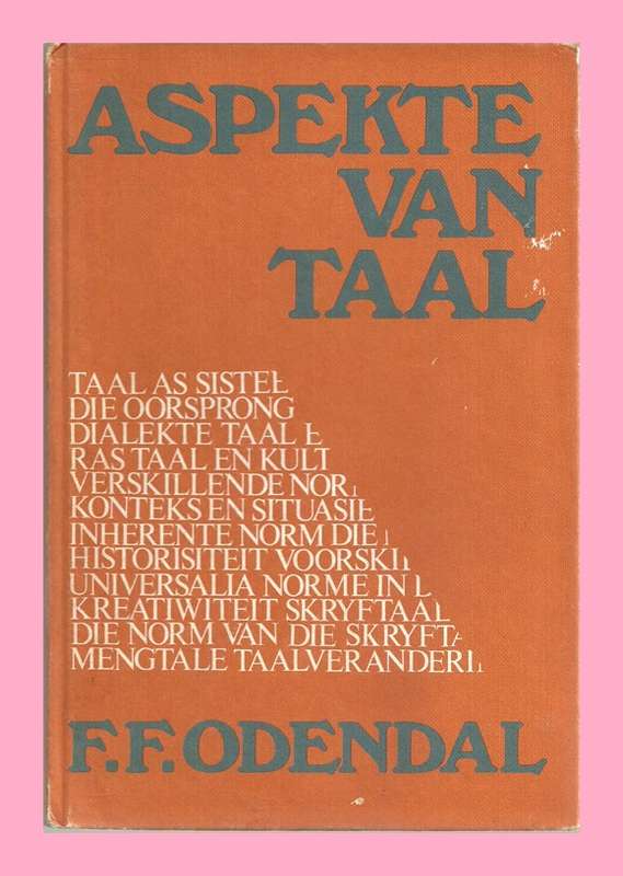 HARD COVER - ASPEKTE VAN TAAL - FF ODENDAL [CONDITION VERY GOOD]