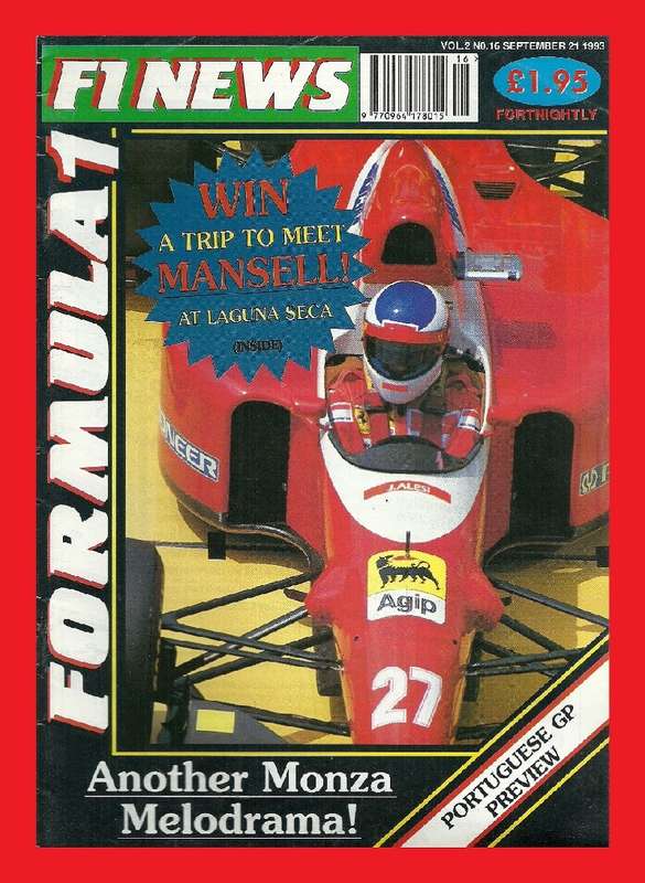 F1 NEWS - Vol.2 No. 16 September 21 1993