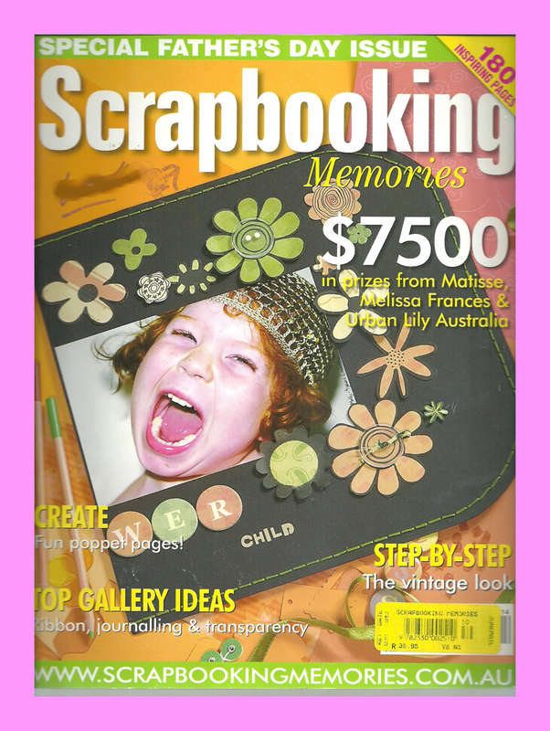 MAGAZINE  -  SCRAPBOOKING MEMORIES VOL 8 NO 1  [CONDITION GOOD]