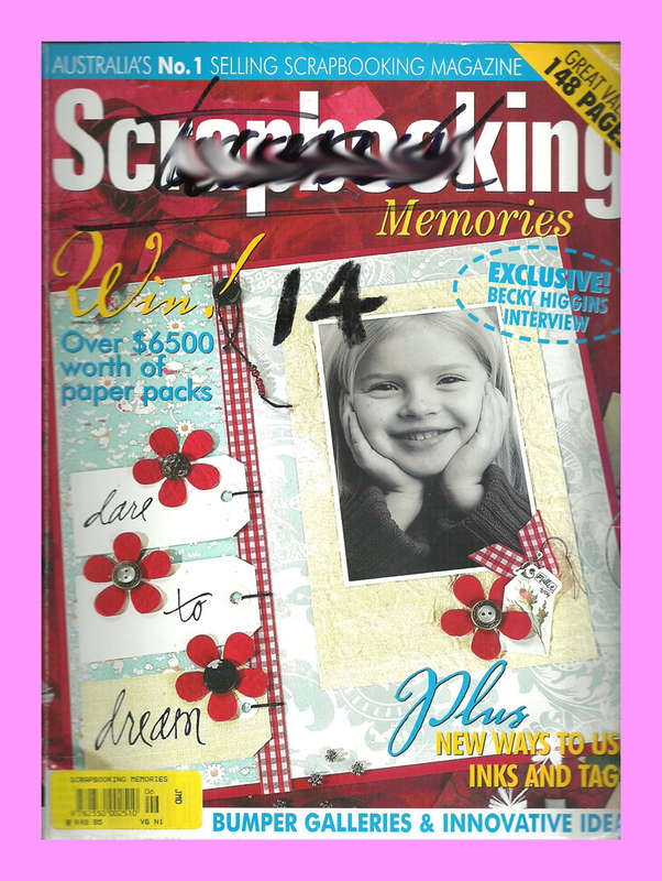 MAGAZINE  -  SCRAPBOOKING MEMORIES VOL 6 NO 1  [CONDITION GOOD]