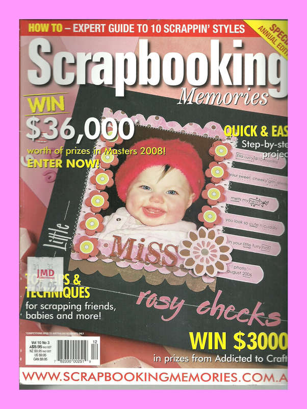 MAGAZINE  -  SCRAPBOOKING MEMORIES VOL 10 NO 3  [CONDITION VERY GOOD]