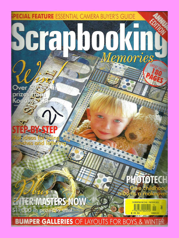 MAGAZINE  -  SCRAPBOOKING MEMORIES VOL 6 NO 10  [CONDITION VERY GOOD]