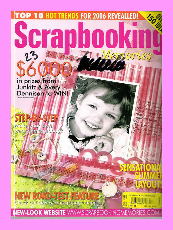 MAGAZINE  -  SCRAPBOOKING MEMORIES VOL 7 NO 6  [CONDITION VERY GOOD]