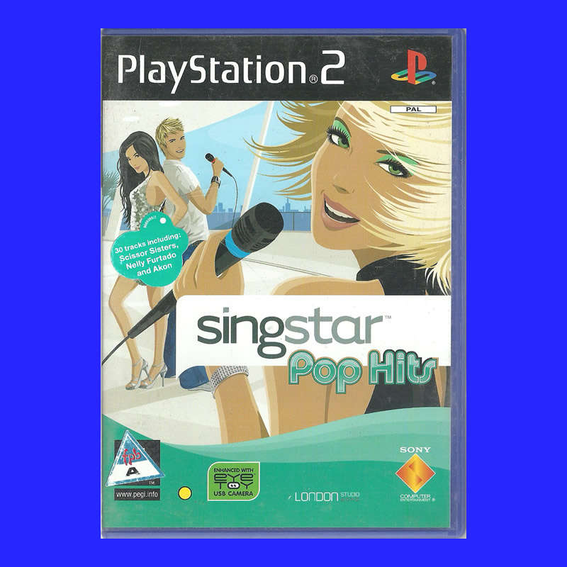 SONY PLAYSTATION 2 GAME - SINGSTAR POP HITS