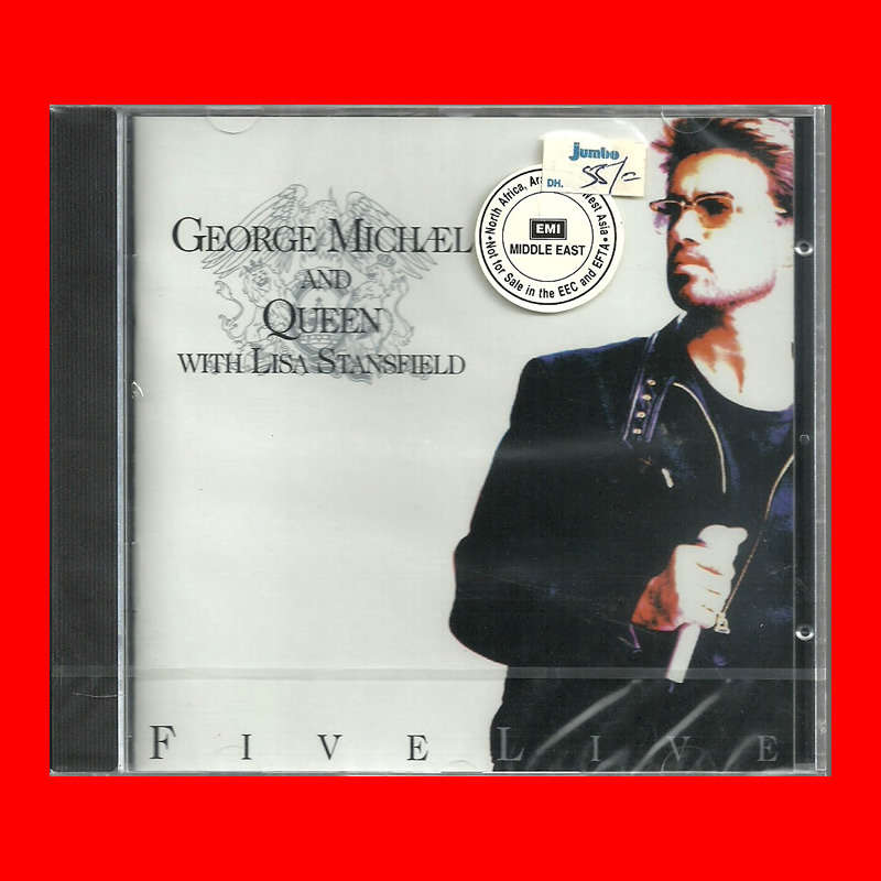 MUSIC CD - GEORGE MICHAEL AND QUEEN WITH LISA STANSFIELD- FIVE LIVE [SEALED]