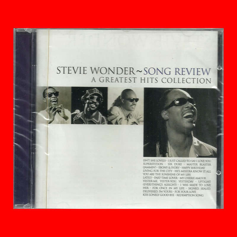 MUSIC CD - STEVIE WONDER SONG REVIEW - A GREATEST HITS COLLECTION [SEALED]