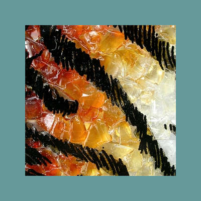TERRIFIC! 2000CT FRAMED DETAIL INLAID GEM ARTWORK OF TIGER