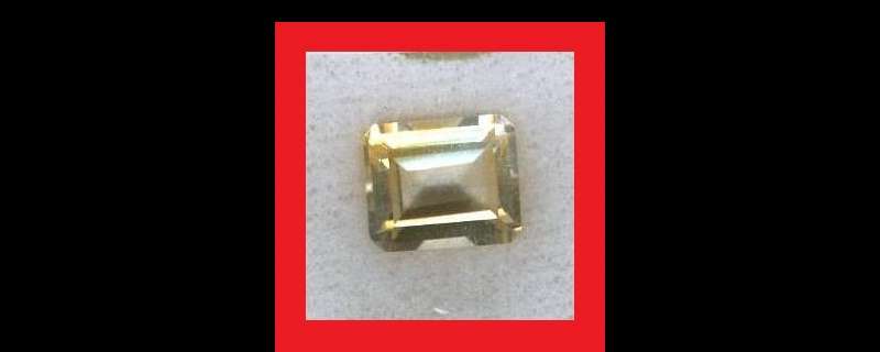 CITRINE -  BI-COLOUR OCTAGON FACET - 3.98cts