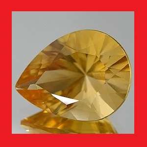 CITRINE -  GOLDEN YELLOW PEAR FACET - 12.94cts