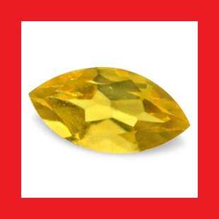 CITRINE -  GOLDEN YELLOW MARQUISE FACET - 0.14cts