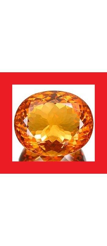 Citrine [Brazil] - Faceted Oval Shape - 25.31cts