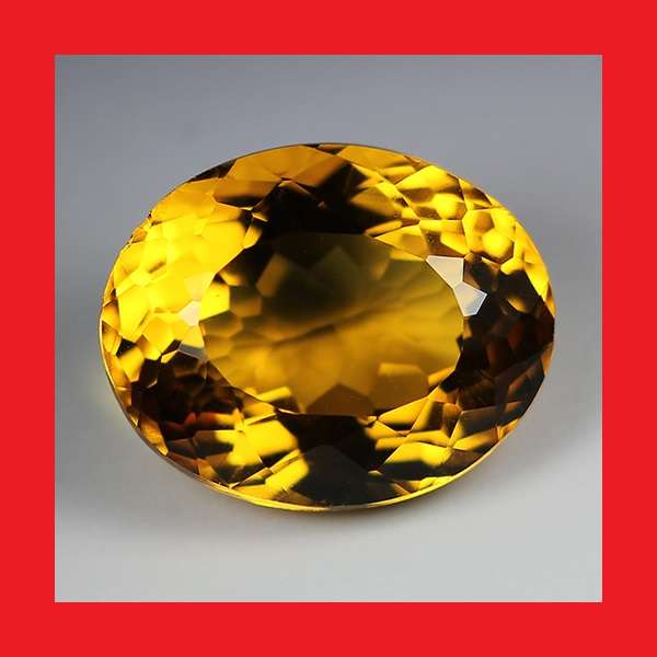 CITRINE [Madeira] -  Faceted Oval Shape - 26.32cts