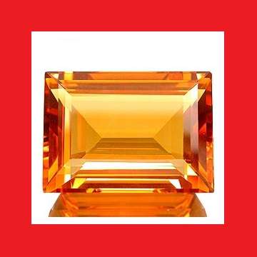 Citrine -  Faceted Rectangle Shape - 47.37cts