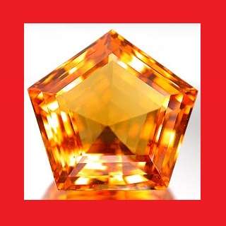 Citrine -  Faceted Pentagon Shape - 44.88cts
